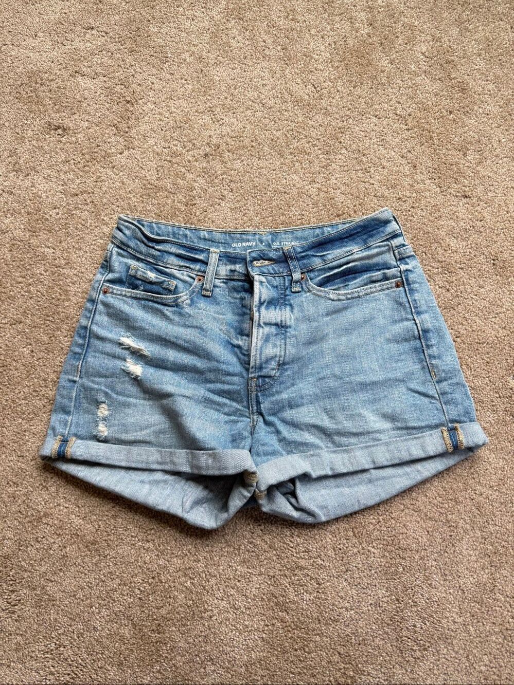 Old Navy High Rise OG Straight Denim Shorts